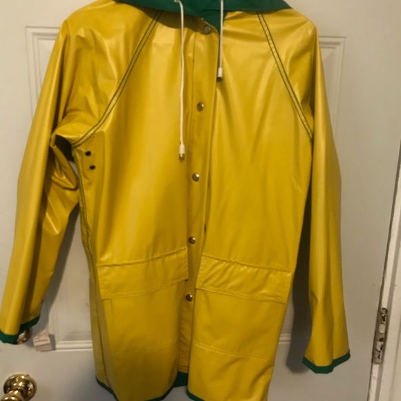 Green vintage Lacoste rain coat Reversible - Picture 8 of 8